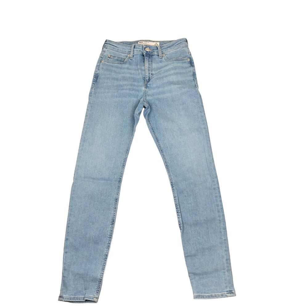 NEW ASOS Design Petite High Rise Ridley Skinny Jeans Stonewash Womens 26P 26 x26